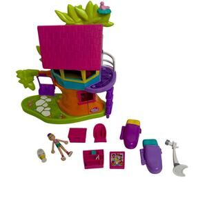 Vintage Polly Pocket Magnetic Treehouse Set & Accessories